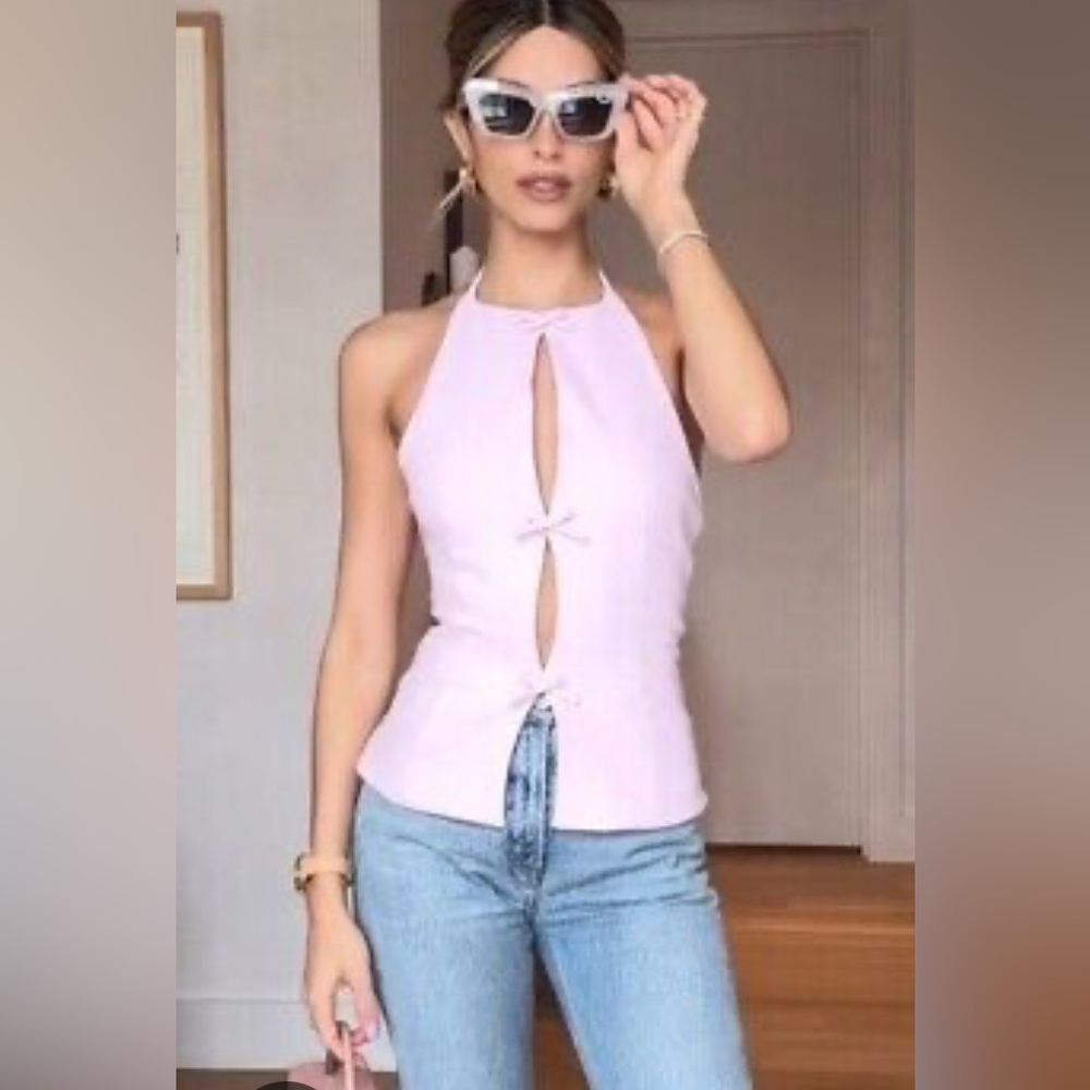 Zara Bow Halter Top